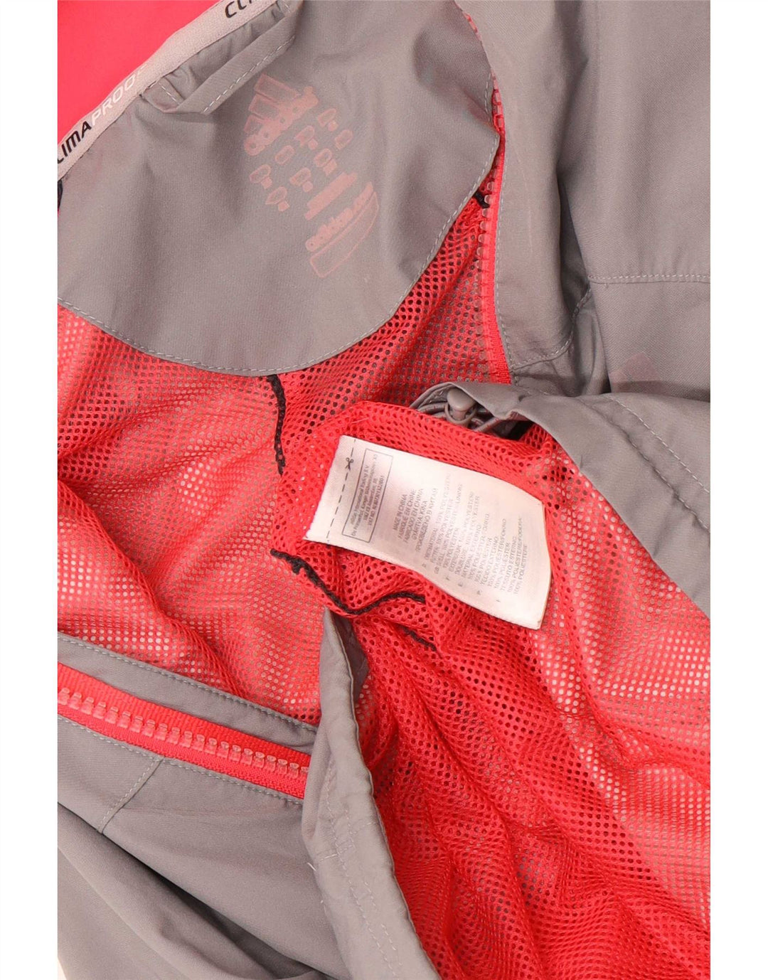 Adidas Damen-Trainingsanzug-Top-Jacke, UK 16, großes graues Colourblock-Polyester