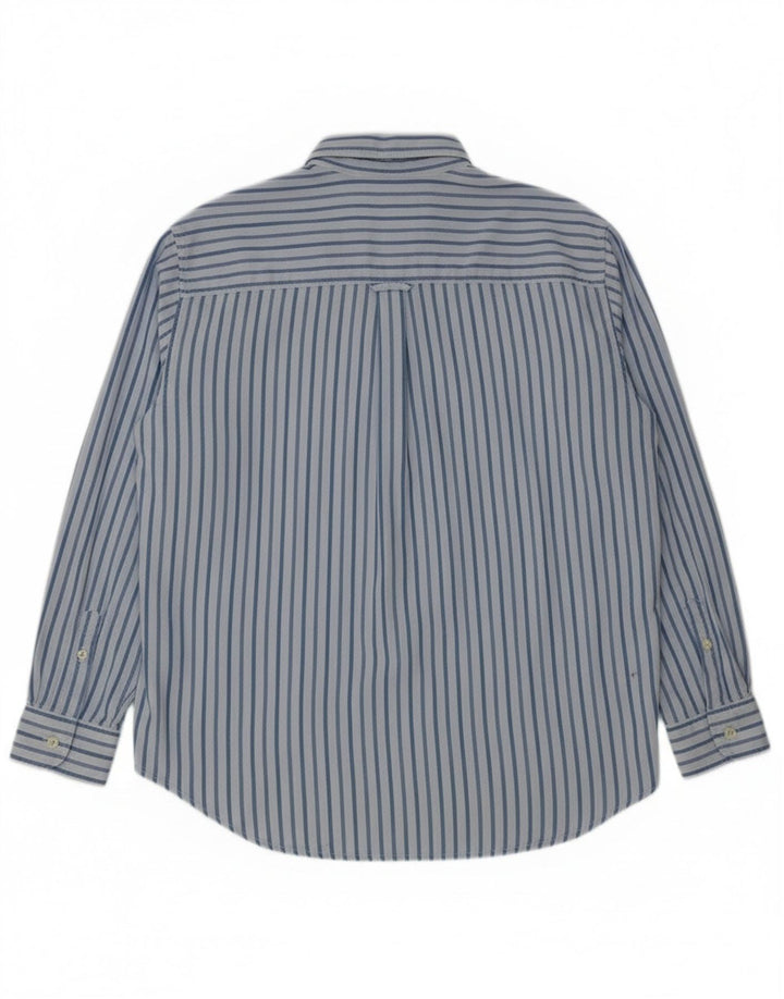 Carrera Herrenhemd, groß, blau gestreift, Baumwolle