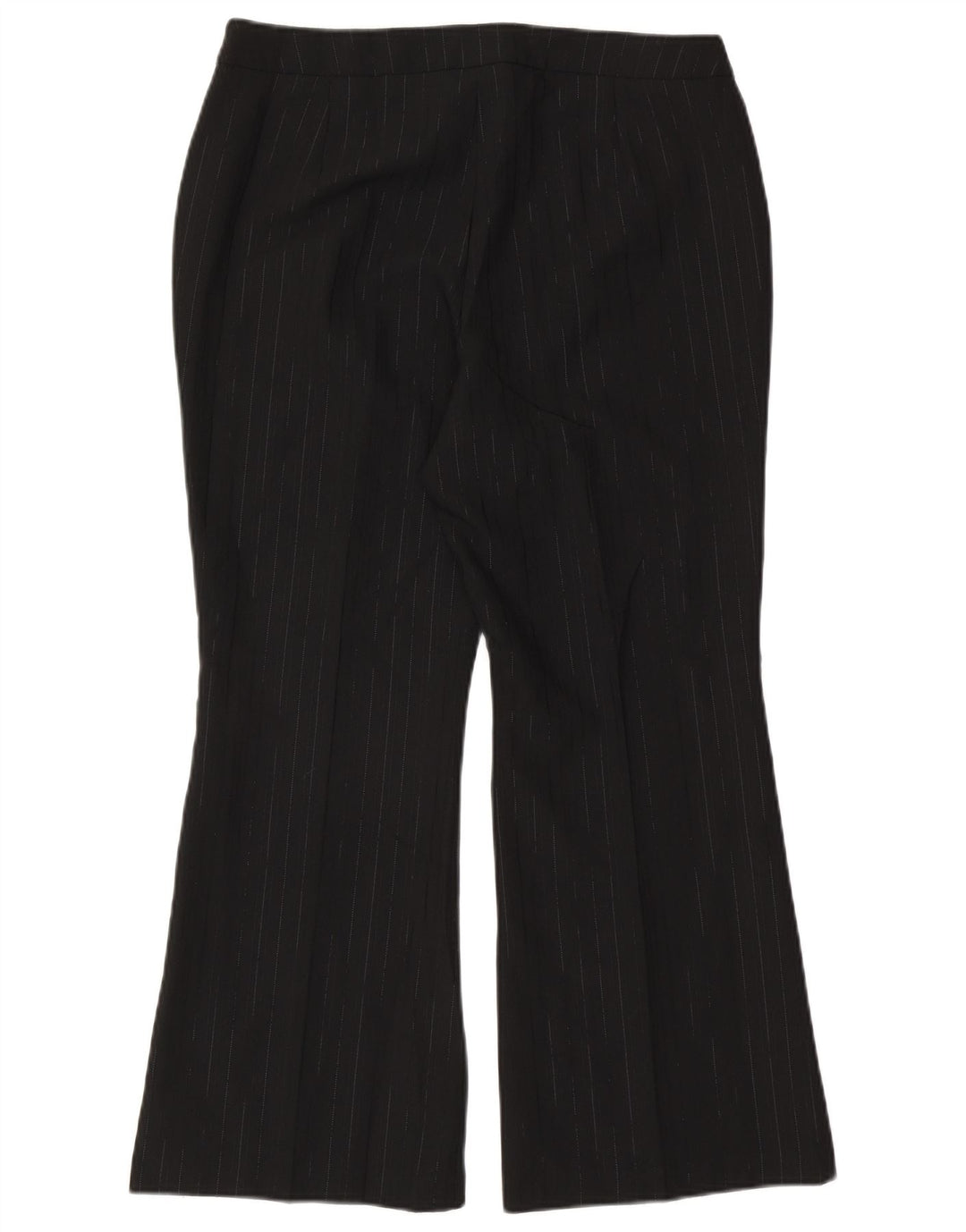 Marks & Spencer Damen Anzughose UK 16 Large W34 L28 Schwarzer Nadelstreifen