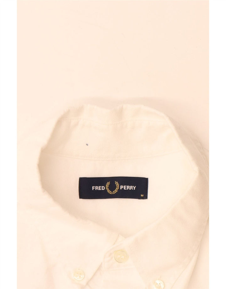 FRED PERRY Herrenhemd aus mittelweißer Baumwolle