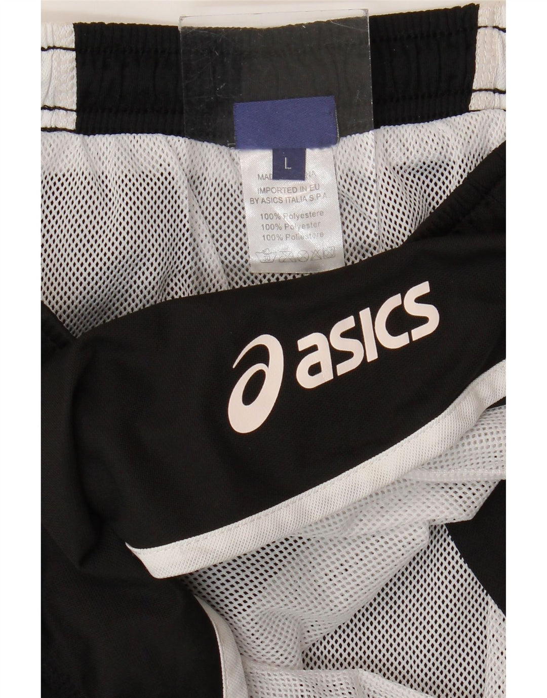 ASICS Damen Badeshorts UK 14 Large Schwarz Colourblock Polyester