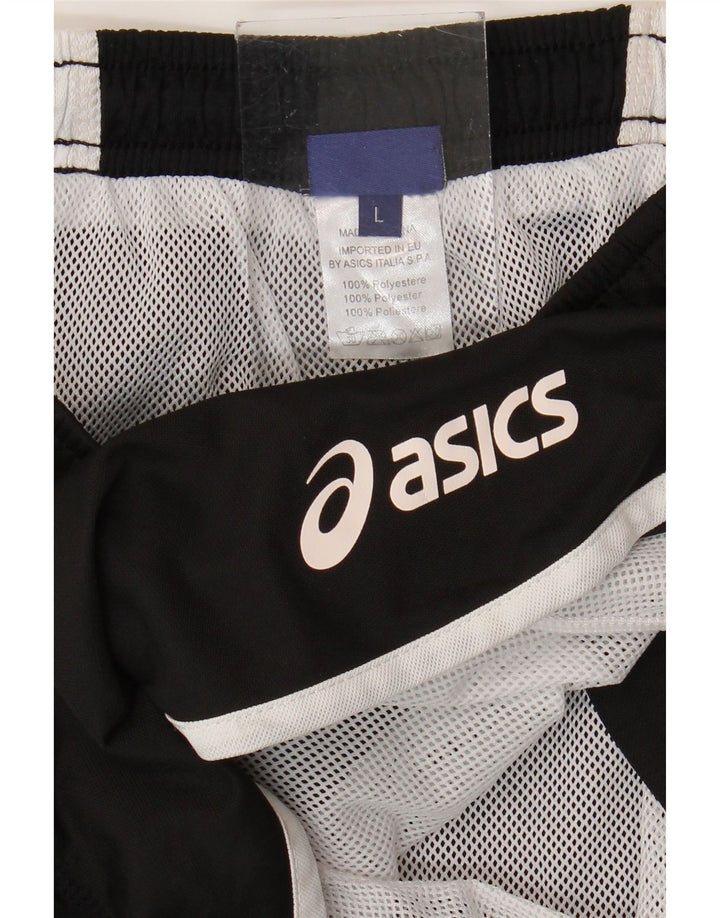ASICS Damen Badeshorts UK 14 Large Schwarz Colourblock Polyester