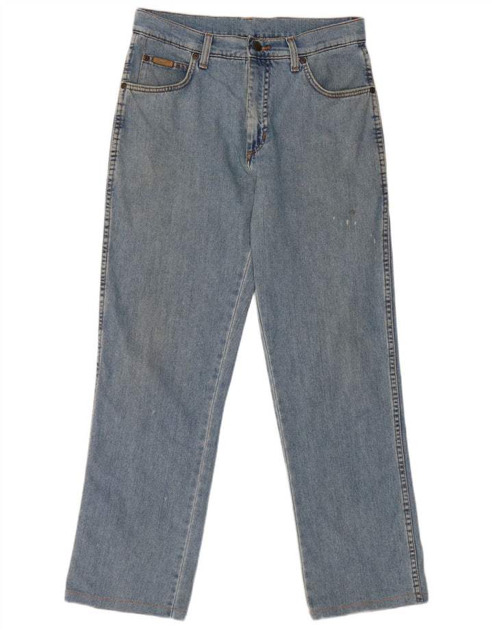 Wrangler Herren Texas Stretch Straight Jeans W32 L29 Blaue Baumwolle