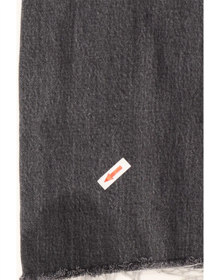 Levi's Damen Wedgie Straight Jeans W31 L26 Graue Baumwolle