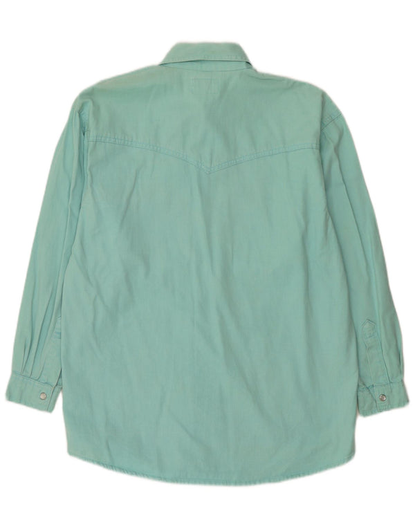 Arizona Damen Flanellhemd UK 12 Mitteltürkis Baumwolle