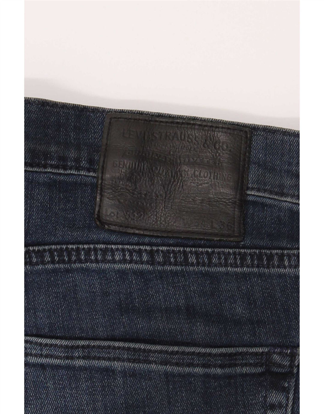 Levi's Damen 512 Slim Tapered Jeans W34 L36 Marineblau