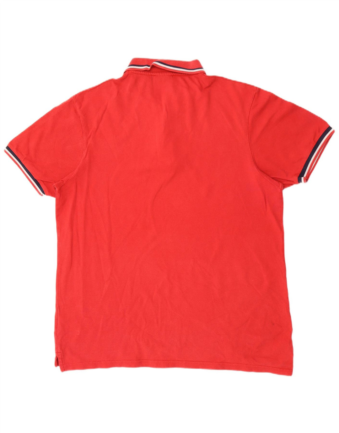 Fila Herren Poloshirt 2XL Rote Baumwolle
