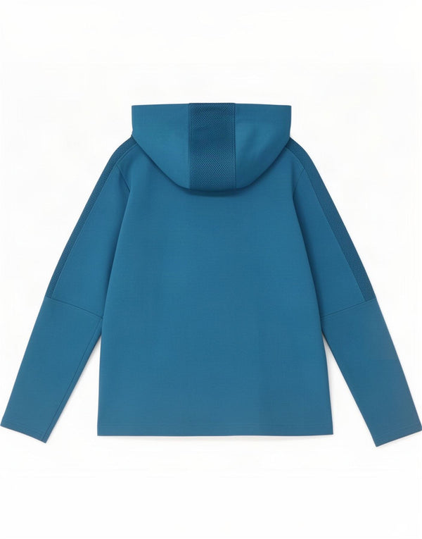 Arena Damen Zip Hoodie Pullover UK 12 Mittelblau