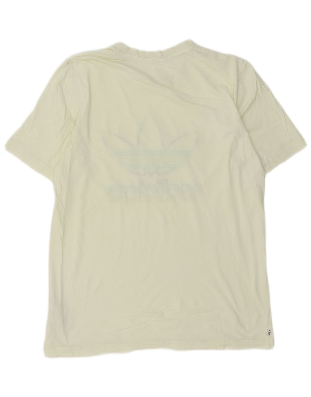 Adidas Herren Grafik T-Shirt Top mittelgelbe Baumwolle