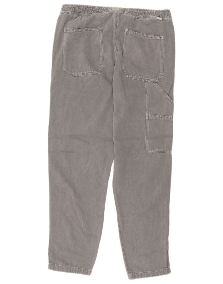 Gerade Cargo-Hose für Damen von ZARA, Größe L, W32, L29, Grau, Baumwolle