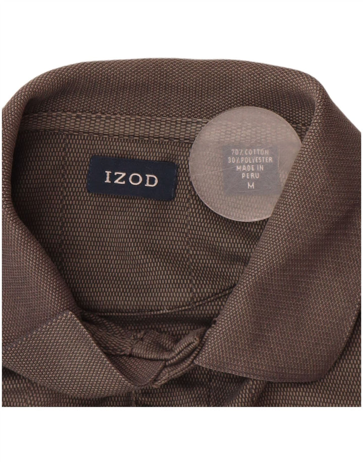 Izod Herren-Poloshirt aus mittelgrauer Baumwolle