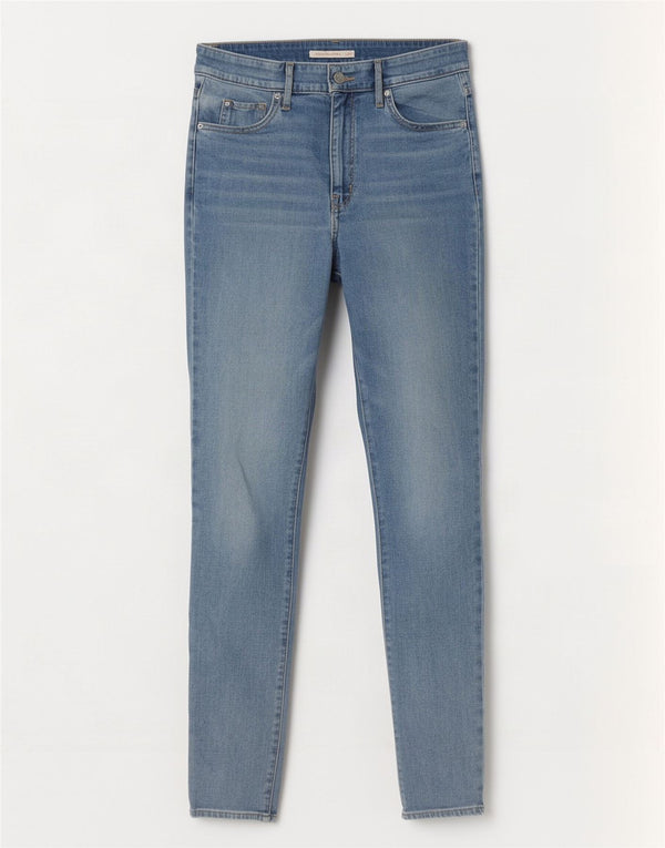 Levi's Damen 721 Low Waist Skinny Jeans W29 L30 Blaue Baumwolle