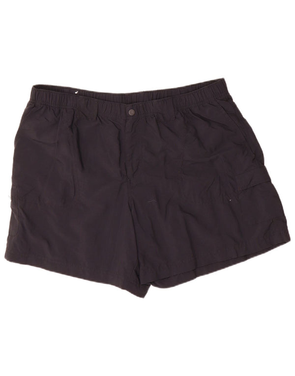 Columbia Herren Cargo-Shorts XL W38 Marineblaues Nylon