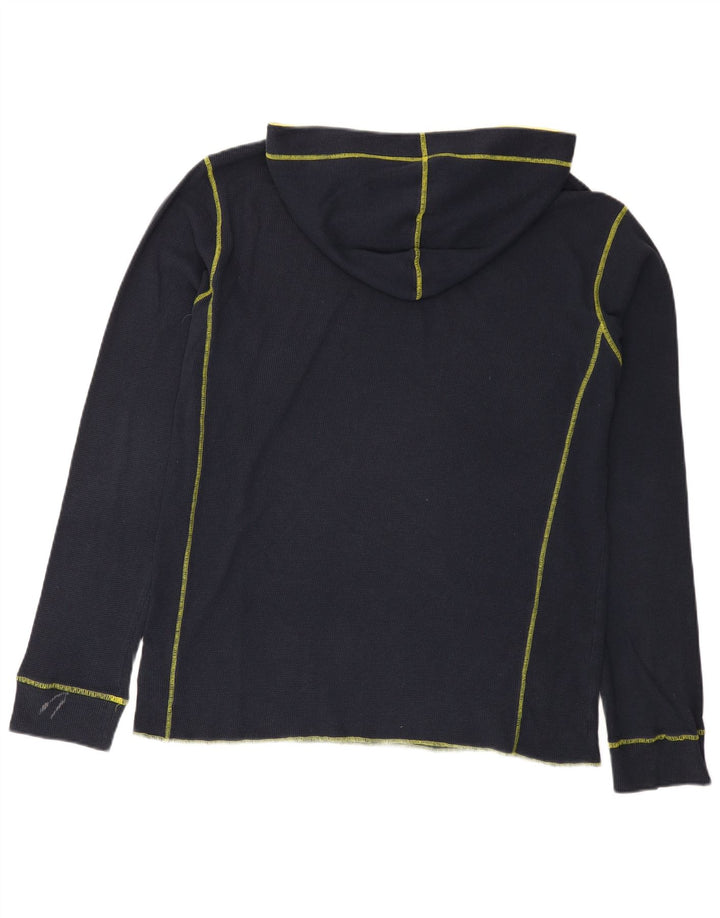 Adidas Herren-Kapuzenoberteil, langärmelig, groß, marineblau, Baumwolle