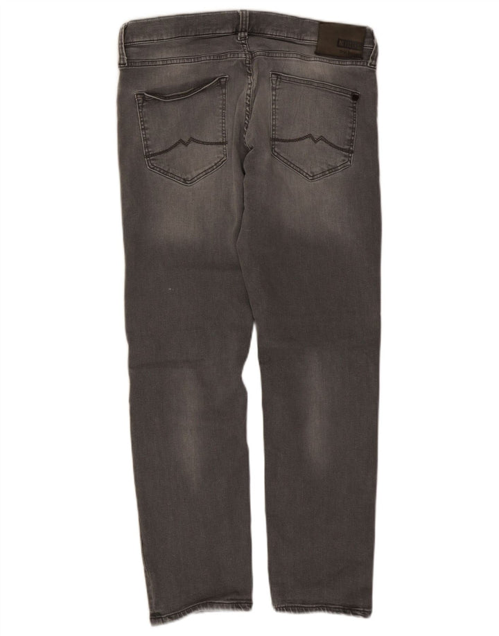 Mustang Herren Slim Jeans W34 L28 Graue Baumwolle