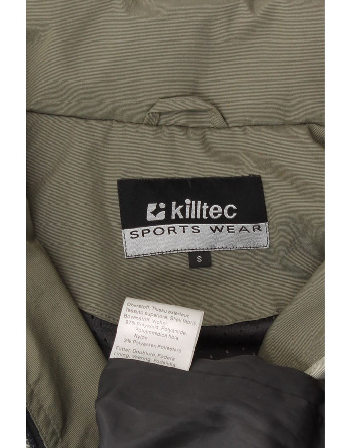 Killtec Herren-Regenjacke mit Kapuze, UK 36, Größe S, Grün, Polyamid