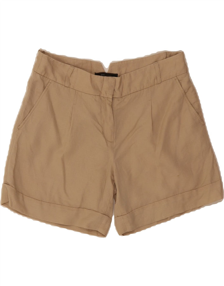 BCBGMAXAZRIA Womens Chino Shorts US 6 Medium W32  Beige Lyocell Vintage BCBGMAXAZRIA and Second-Hand BCBGMAXAZRIA from Messina Hembry 