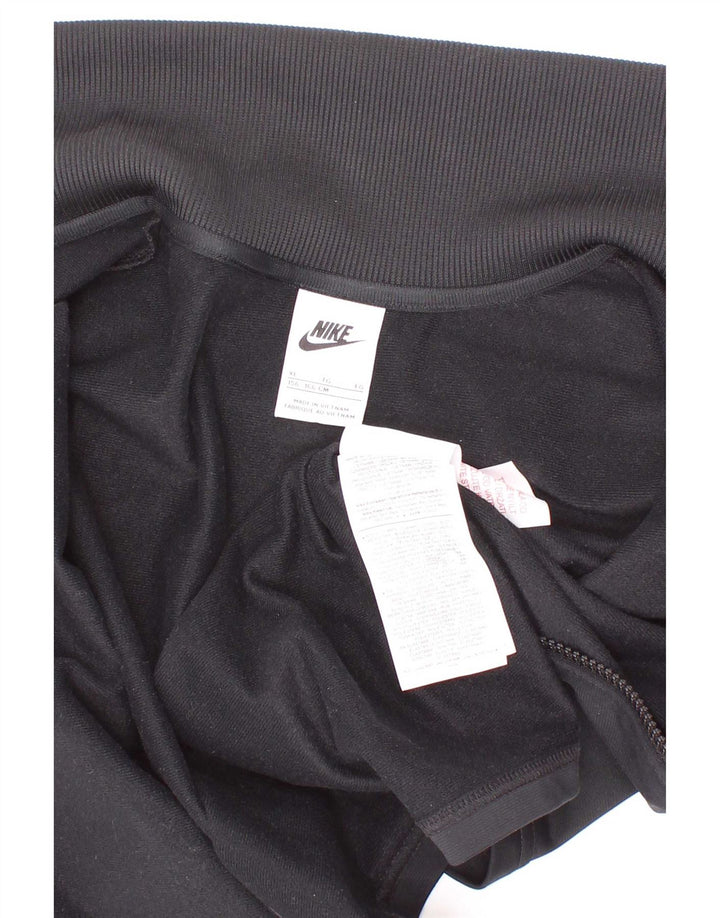Nike Mädchen-Trainingsanzug-Top-Jacke, 13–14 Jahre, XL, schwarzes Polyester
