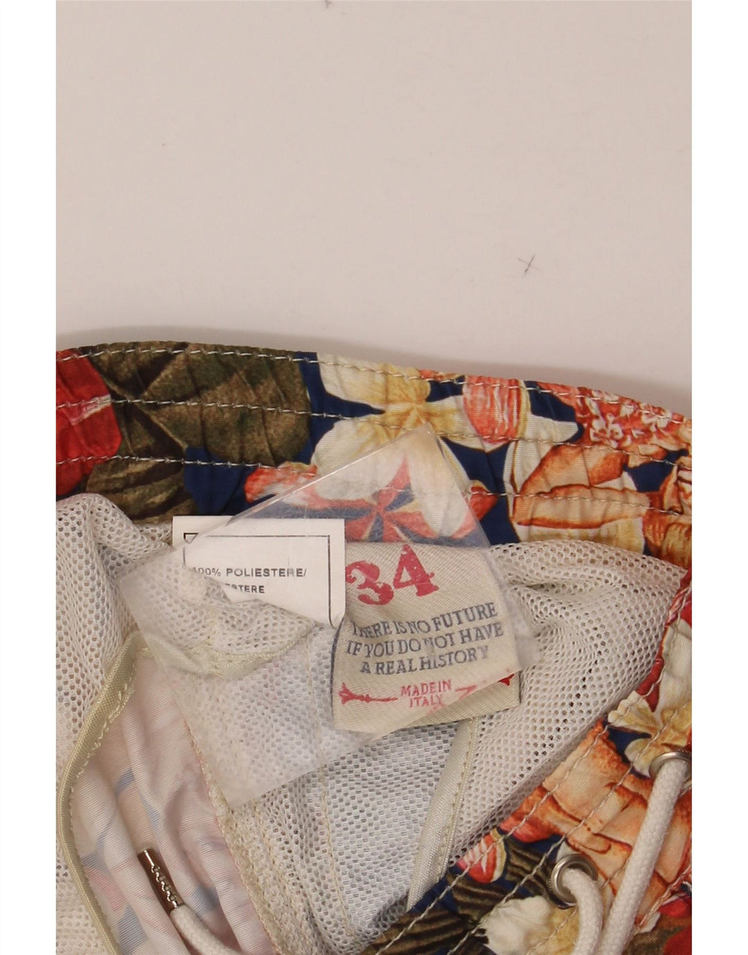 ROY ROGERS Herren-Badeshorts, groß, mehrfarbig, Blumenmuster, Polyester