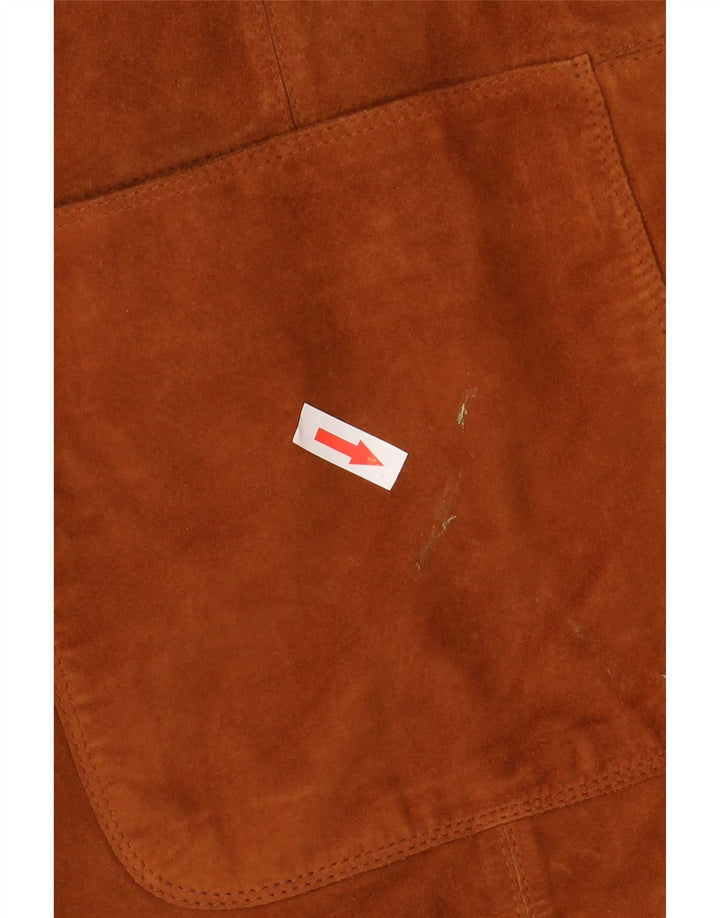 Gallotti Damen Wildlederjacke IT 44 Mittelbraunes Leder
