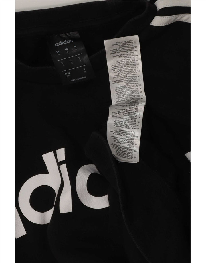 Adidas Herren Graphic Sweatshirt Pullover Small Schwarz Baumwolle