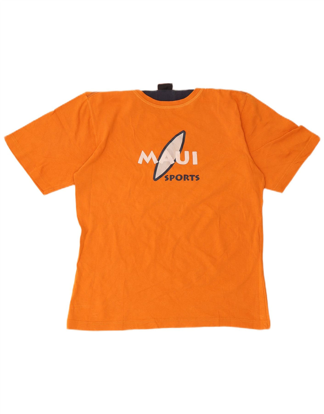Maui and Sons Damen Grafik-T-Shirt Top UK 10 Small Orange Baumwolle
