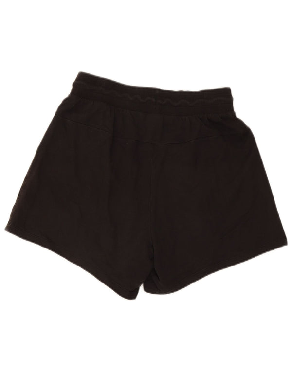 Puma Womens Graphic Sport Shorts UK 12 Mittelschwarze Colourblock-Baumwolle