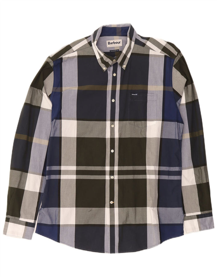 Barbour Herren-Hemd mit maßgeschneiderter Passform, XL, mehrfarbig, kariert, Baumwolle