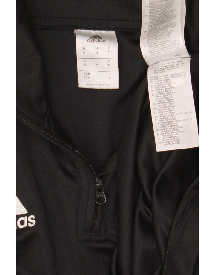Adidas Herren Climalite Pullover-Trainingsanzug-Oberteil, mittelgroß, Schwarz, Farbblock