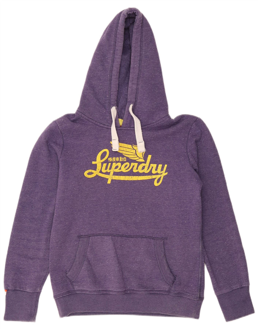 SUPERDRY Damen-Kapuzenpullover mit Grafik, UK 14, Größe L, Lila, Baumwolle