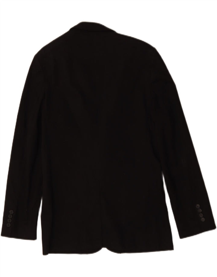 Zara Herren-Blazer mit 2 Knöpfen, EU 50, mittelschwarze Viskose