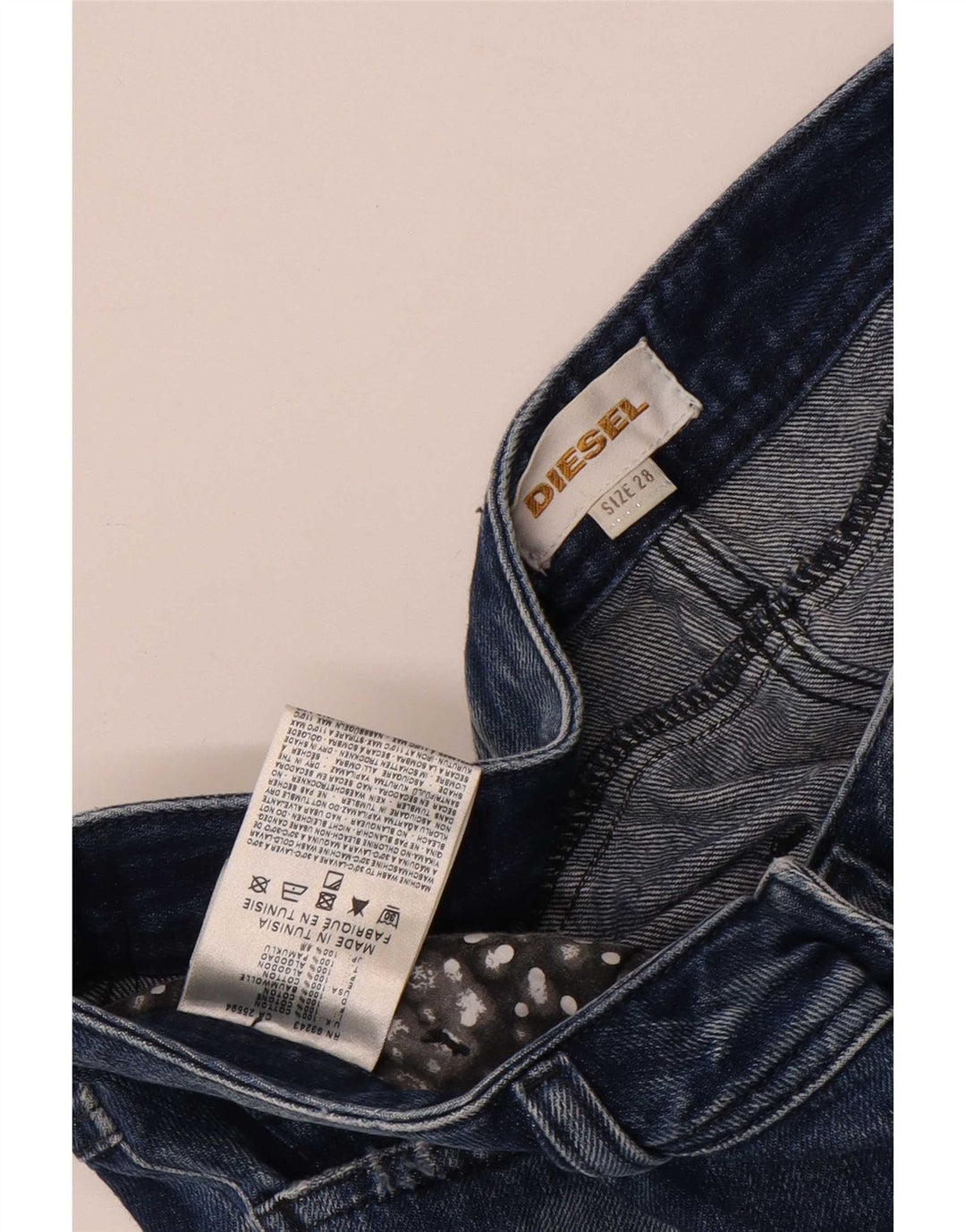 Diesel Damen Mini-Jeansrock W28 mittelblaue Baumwolle
