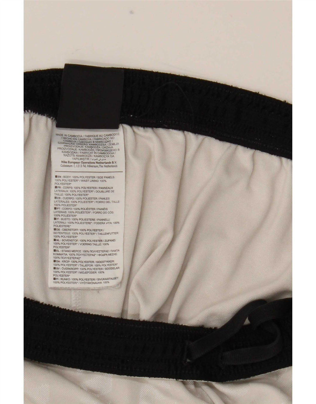 Nike Herren Dri Fit Sportshorts, groß, weißes Farbblock-Polyester