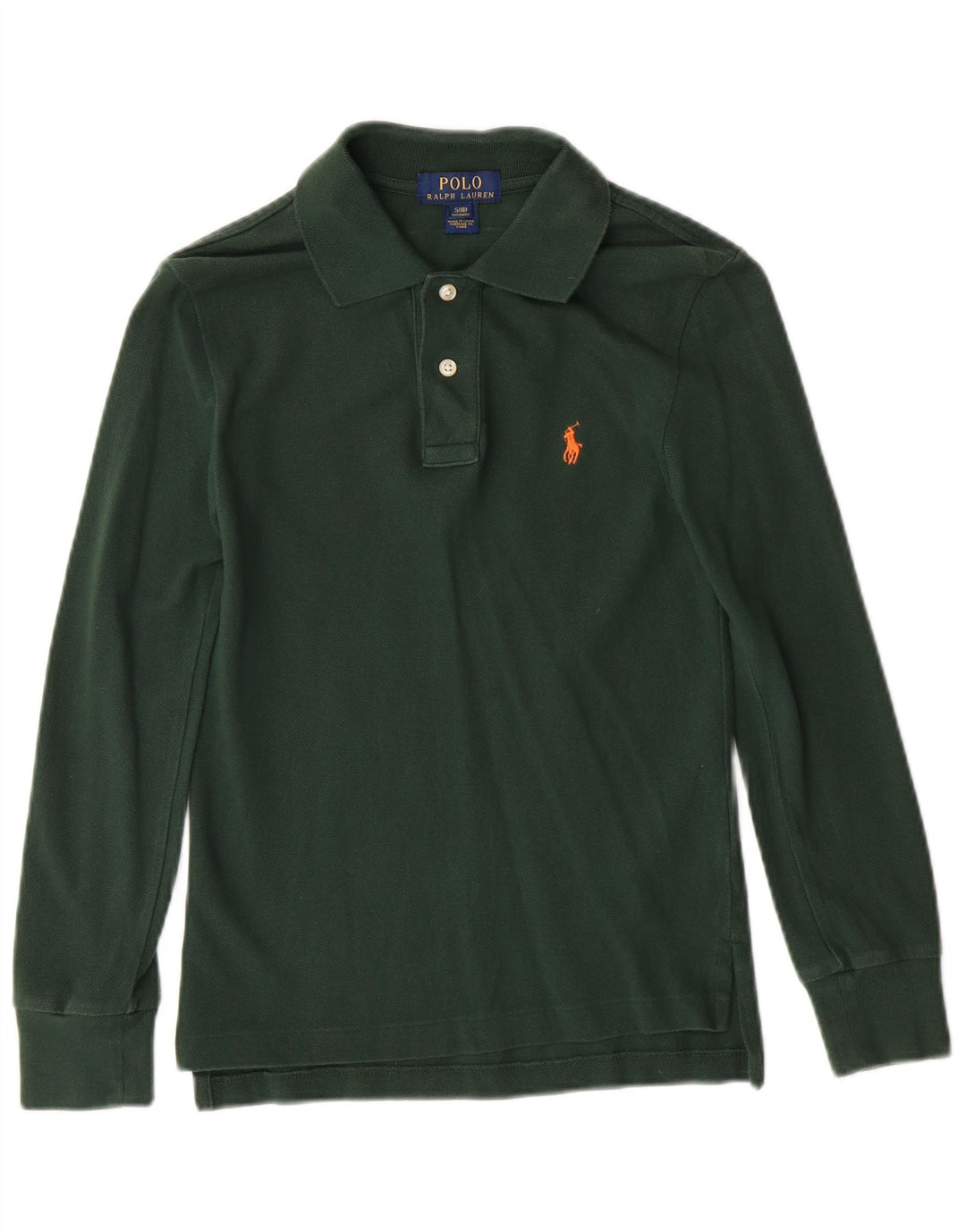 POLO RALPH LAUREN Jungen-Poloshirt mit individueller Passform, 7–8 Jahre, Größe S, Grün