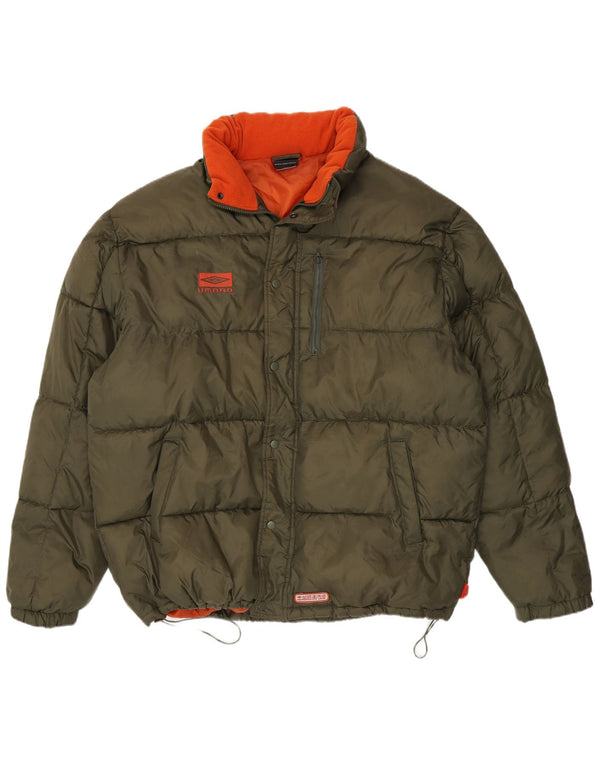 Umbro Herren-Jacke mit Kapuze, gepolstert, UK 44, 2XL, Khaki, Nylon