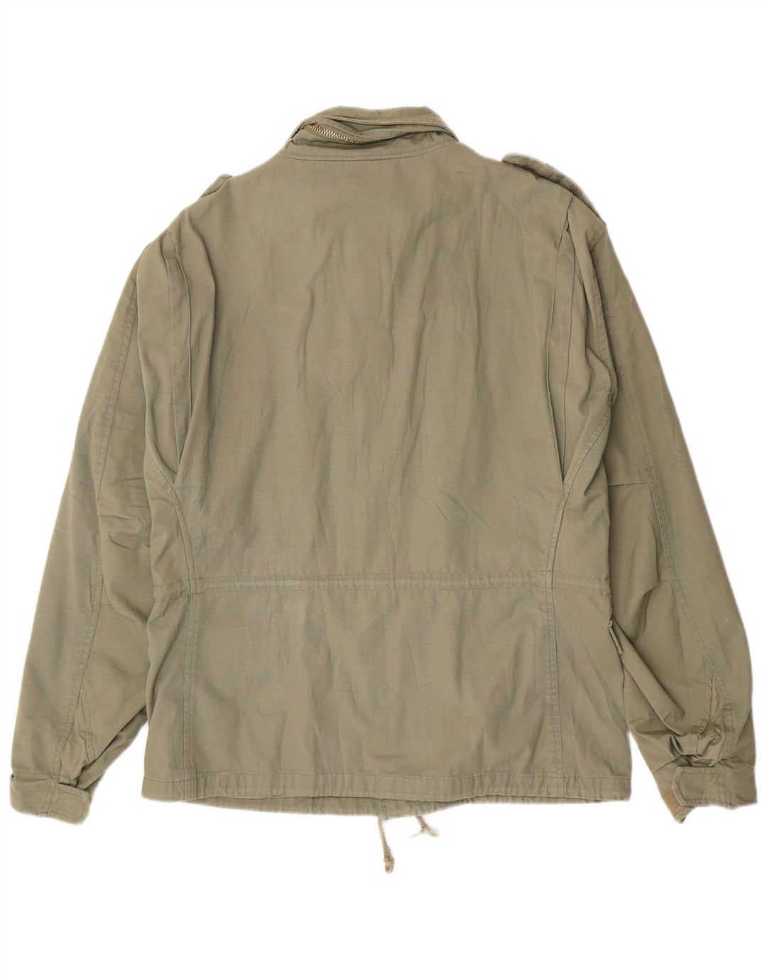 VINTAGE Herren Militärjacke UK 38 Medium Khaki Baumwolle