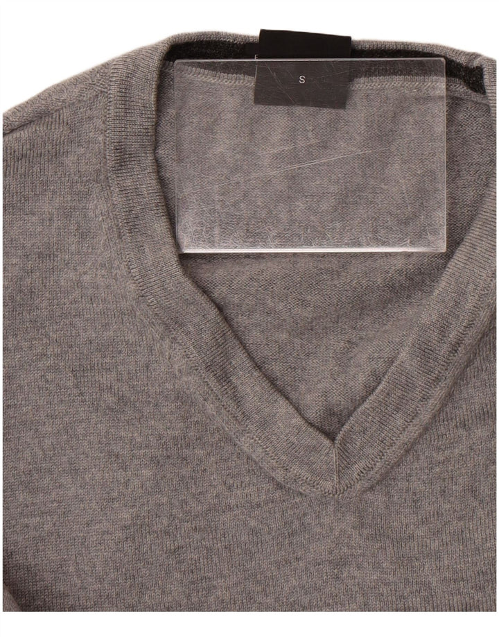HUGO BOSS Damen-Pullover mit V-Ausschnitt, Gr. 10, Größe S, Grau