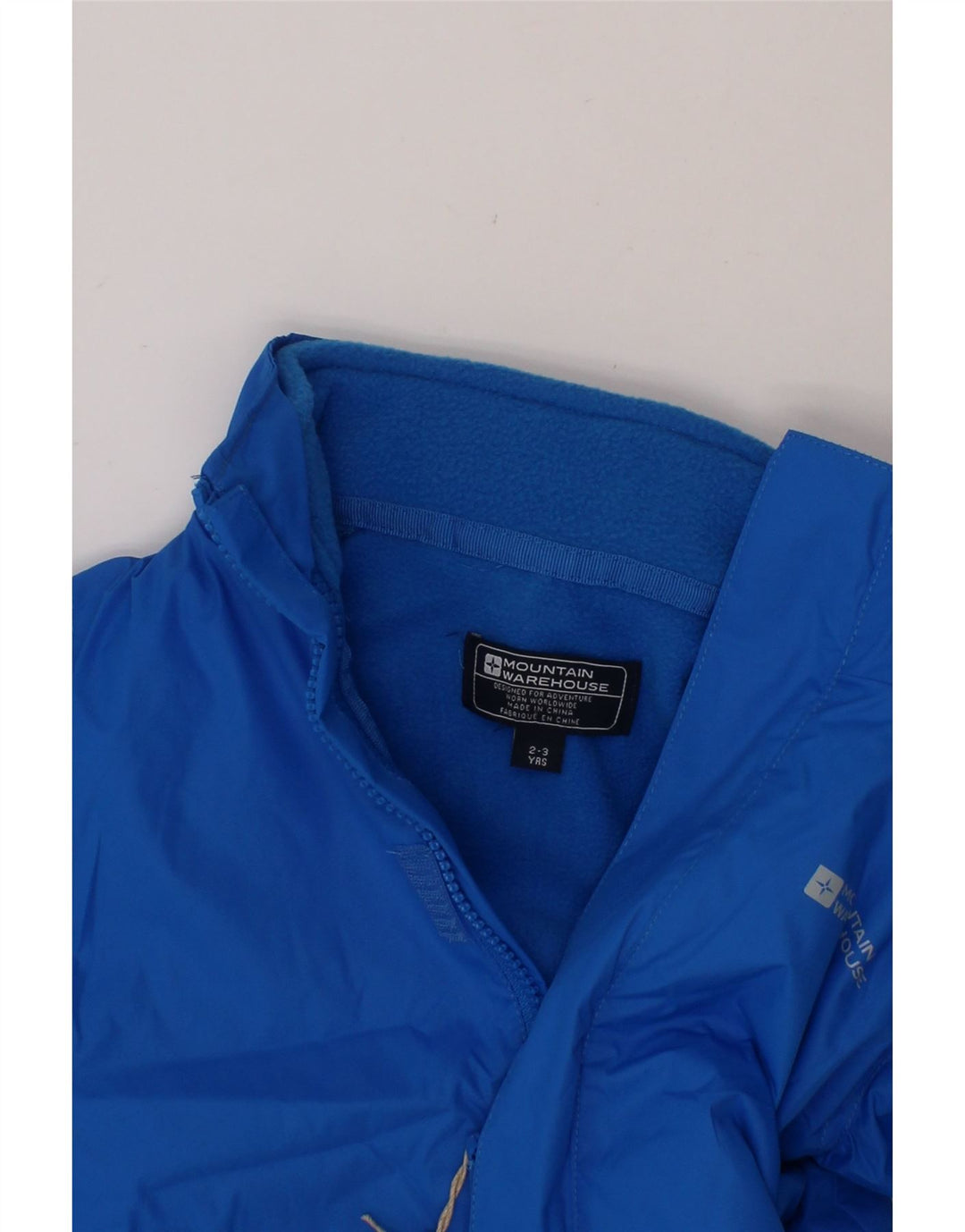 MOUNTAIN WAREHOUSE Girls Hooded Windbreaker Jacket 2-3 Years Blue Vintage Mountain Warehouse and Second-Hand Mountain Warehouse from Messina Hembry 