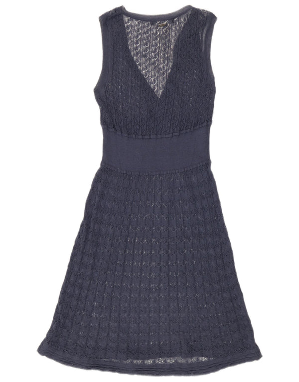 Liu Jo Ärmelloses Häkelkleid in A-Linie für Damen IT 42 Mittelblau