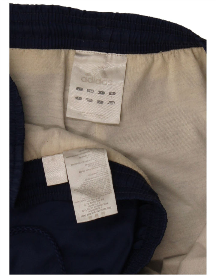 ADIDAS Mens Tracksuit Trousers Joggers Large Navy Blue Polyester
