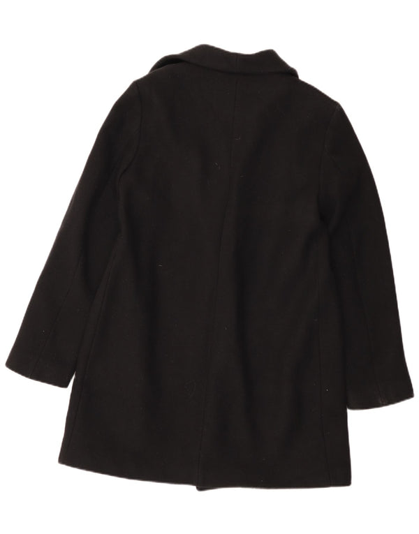 Zara Womens Open Overcoat UK 10 Small Schwarz