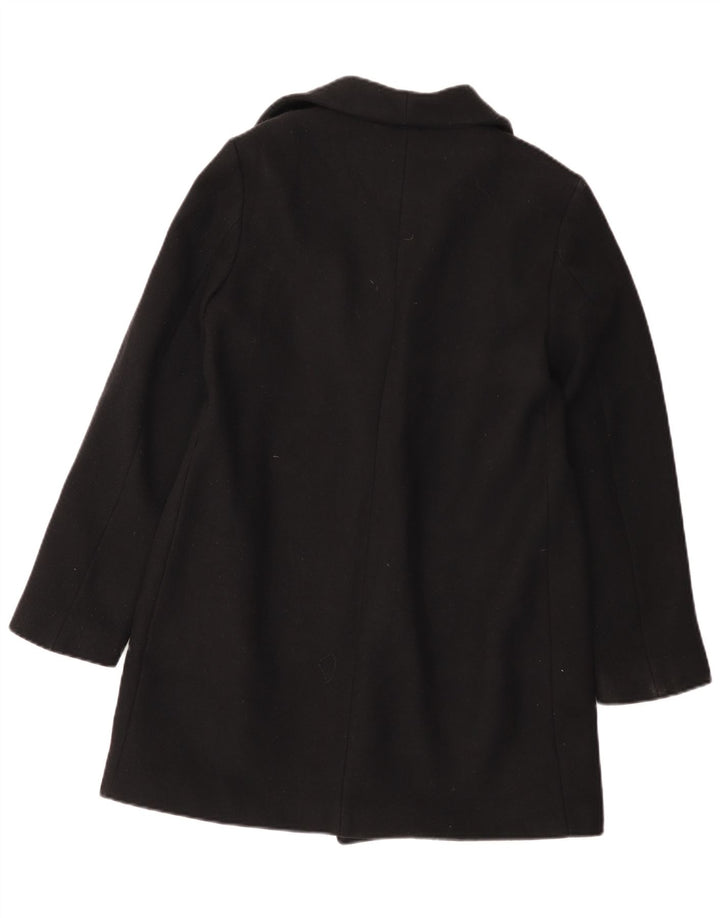 Zara Womens Open Overcoat UK 10 Small Schwarz