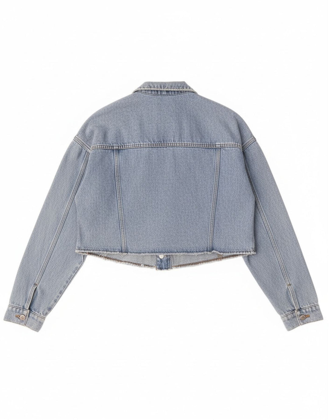 Esprit Womens Crop Oversized Jeansjacke UK 10 Small Blau Baumwolle