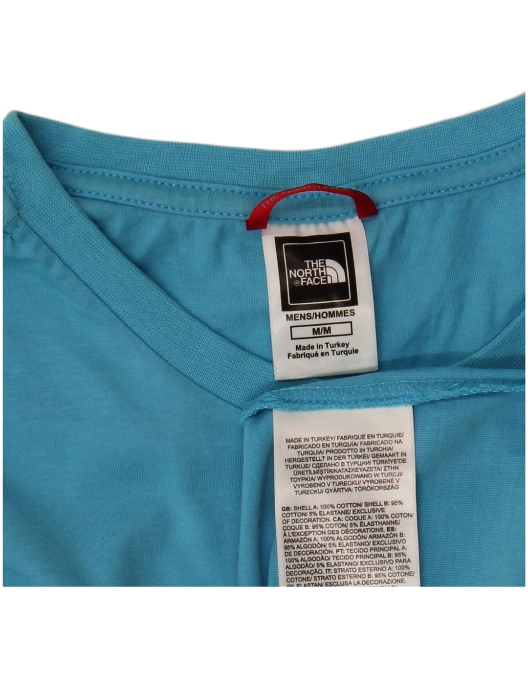 THE NORTH FACE Herren T-Shirt Top mittelblaue Baumwolle