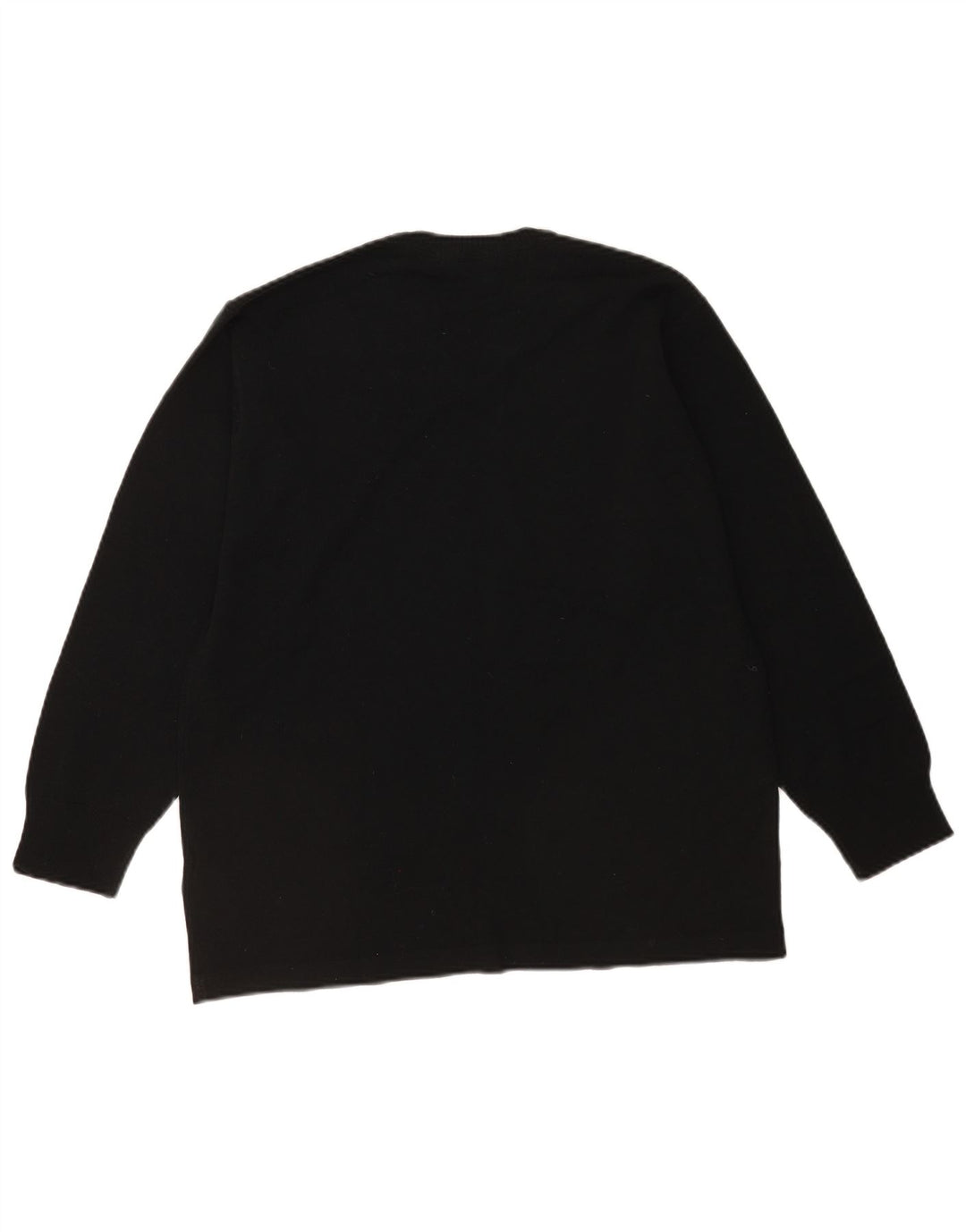 Marks & Spencer Jungen-Pullover mit V-Ausschnitt, 13–14 Jahre, schwarzes Acryl
