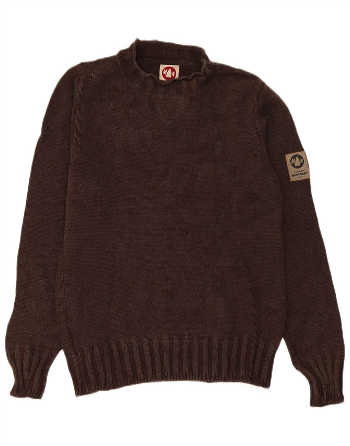 Murphy & Nye Herren-Pullover mit Rollkragen, mittelbraune Wolle