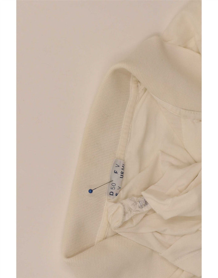 Sergio Tacchini Herren-Poloshirt mit Grafik, mittelweiße Baumwolle