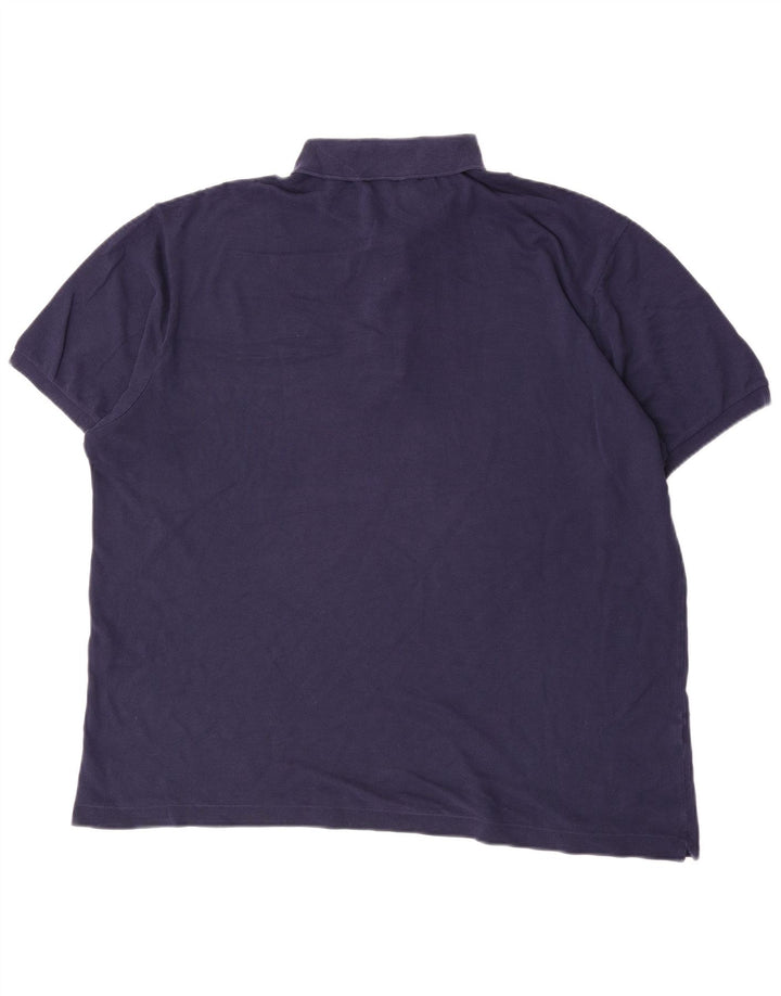 Lacoste Herren-Poloshirt, Größe 8 3XL, marineblaue Baumwolle