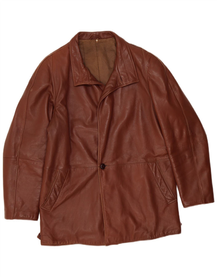 Scout Herren Lederjacke UK 40 Large Braun