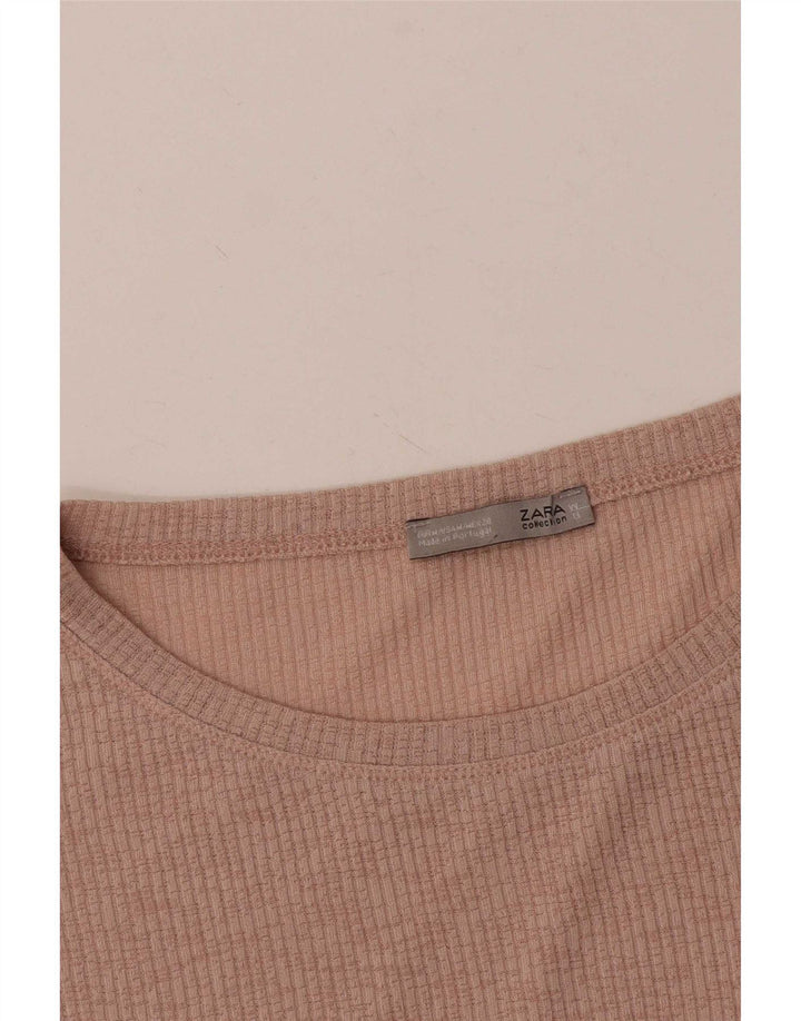 Zara Damen Übergroßes Blusenoberteil Mittelrosa
